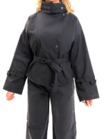 بارونی یقه ایستاده ولنتینو - تصویر 5