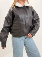 کاپشن یقه خز Yo