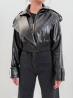 کت کراپ چرم cha - تصویر 3