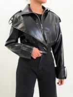 کت کراپ چرم cha - تصویر 4