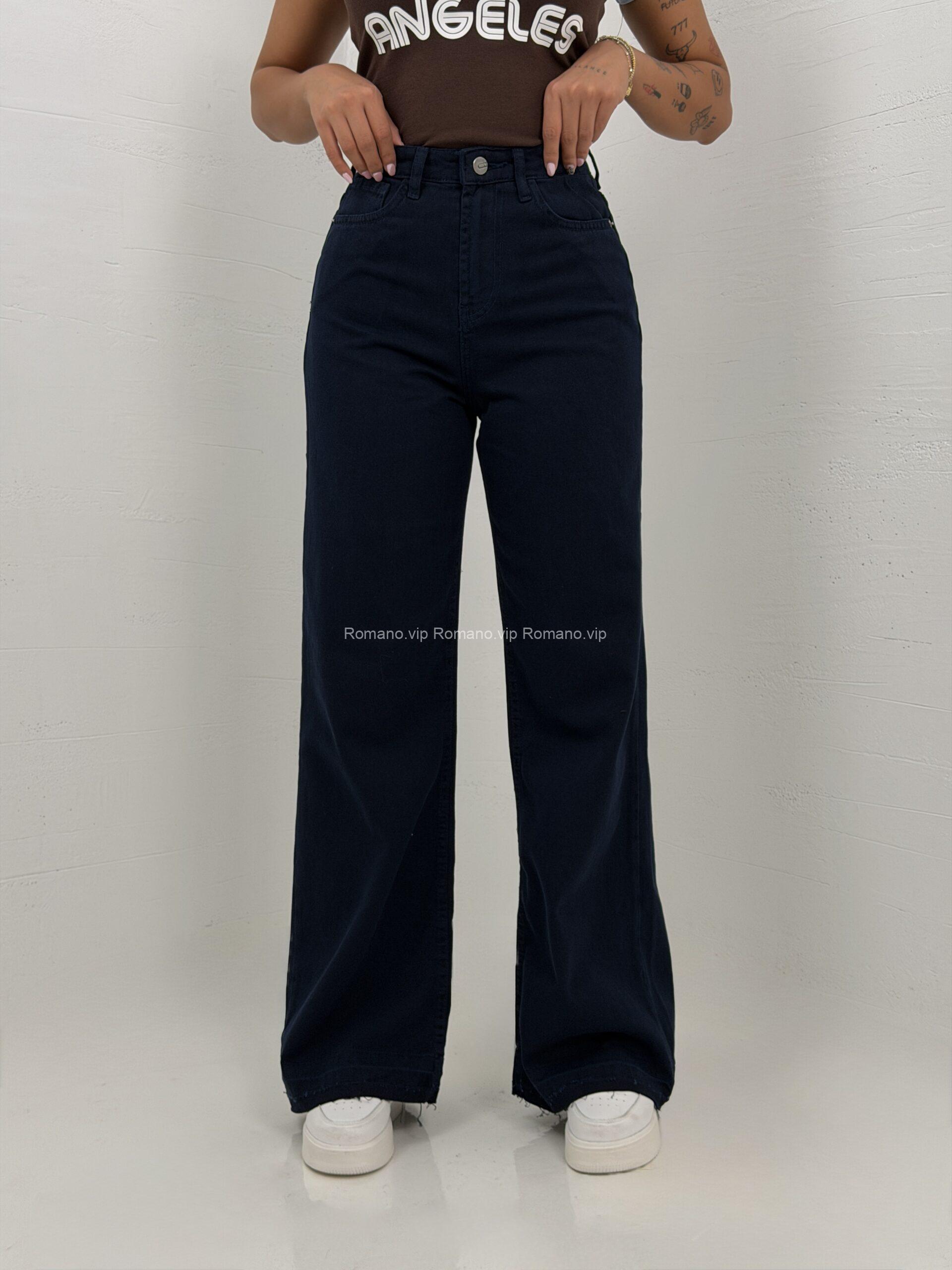 IMG_9079 شلوار استریت فلرTJ-dark blue - تصویر 1